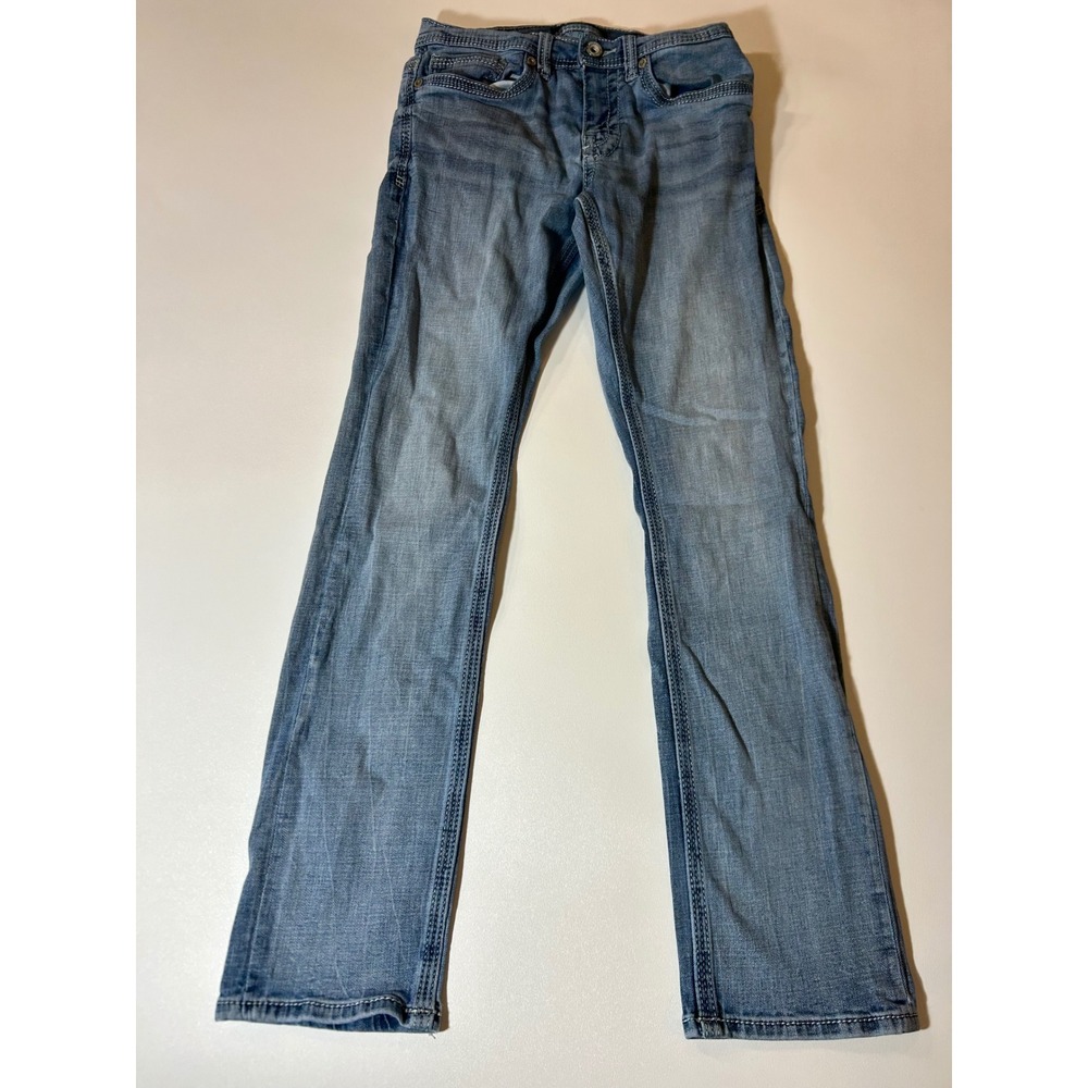 BKE Alec Jeans Men's 29x30 Blue Slim Straight Distressed Denim